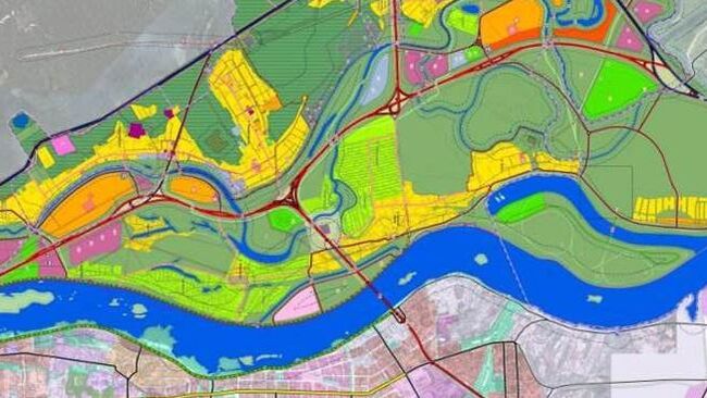 Схема планировки территории Левобережья Томска