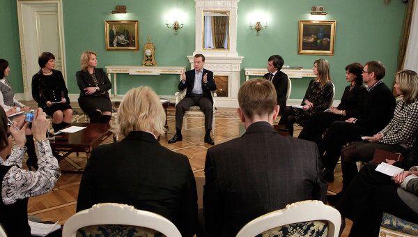 Встреча Д.Медведева с представителями региональных СМИ