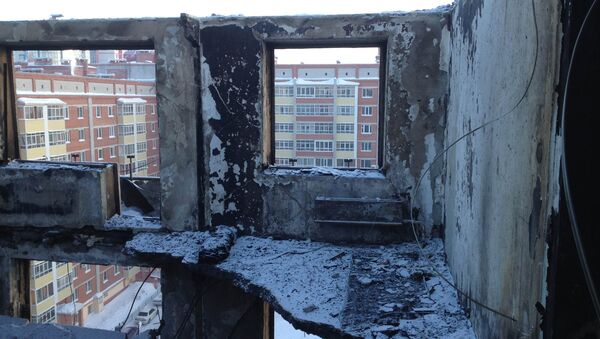 Дом на Сибирской, где произошел взрыв. Вид изнутри