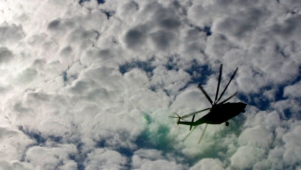 Вертолет Ми-26 в небе. Архивное фото