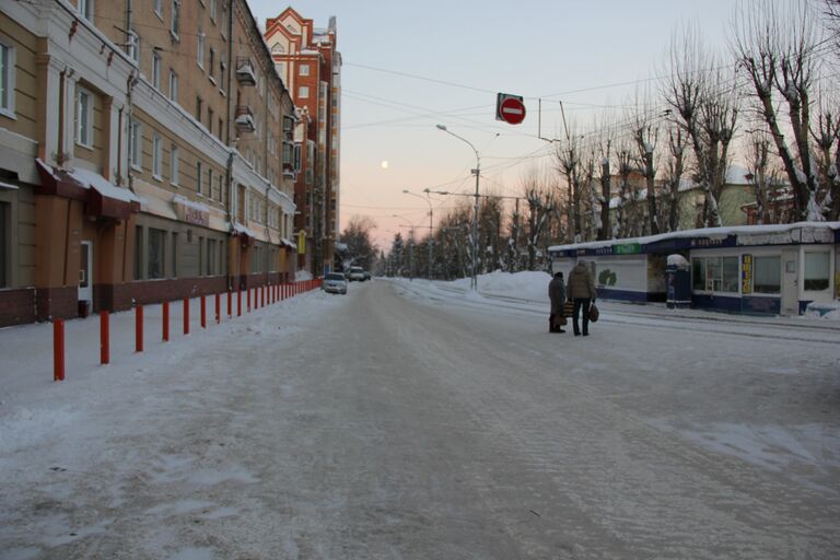 Первое утро нового года в Томске.