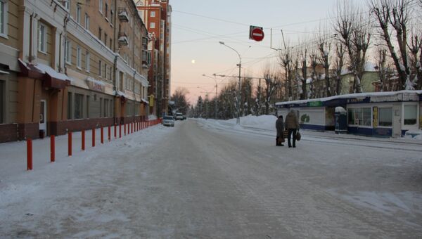 Первое утро нового года в Томске.