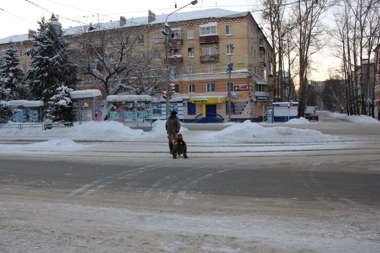 Первое утро нового года в Томске.