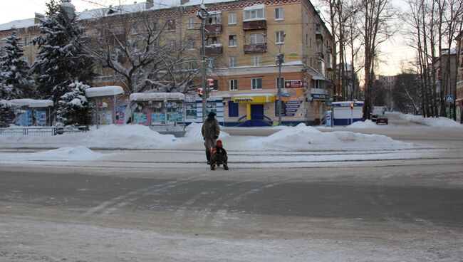 Первое утро нового года в Томске.