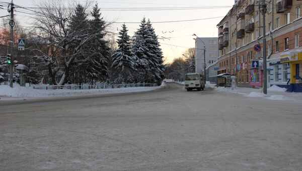 Утро  в Томске.