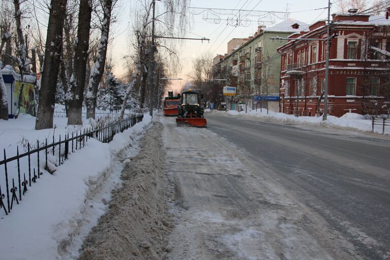 Первое утро нового года в Томске.