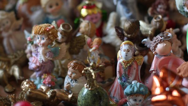 Коллекция ангелов, подаренная Краеведческому музею Томска
