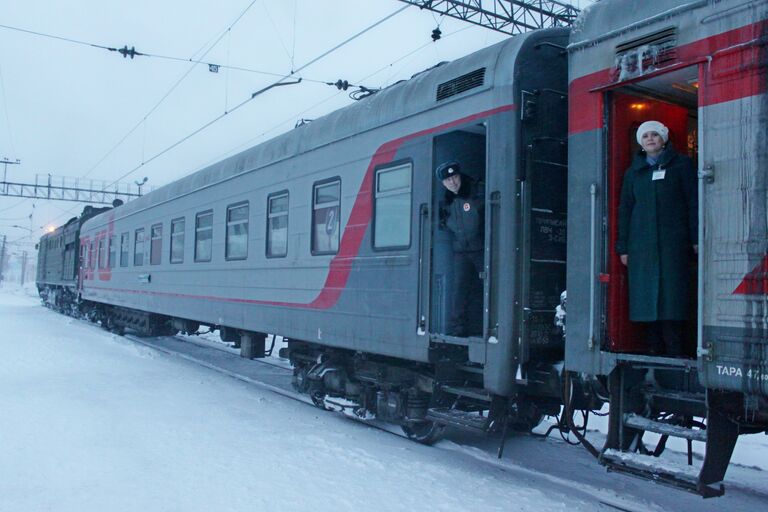 Поезд Томск - Белый Яр