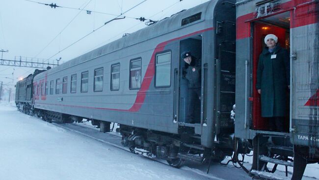 Поезд Томск - Белый Яр