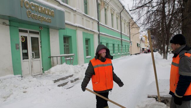 Уборка снега в Томске