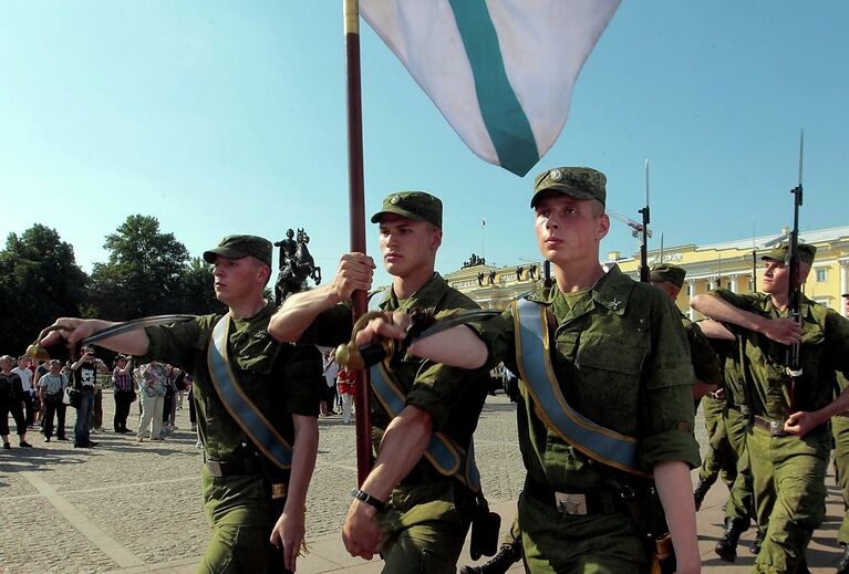 Репетиция парада ко Дню ВМФ