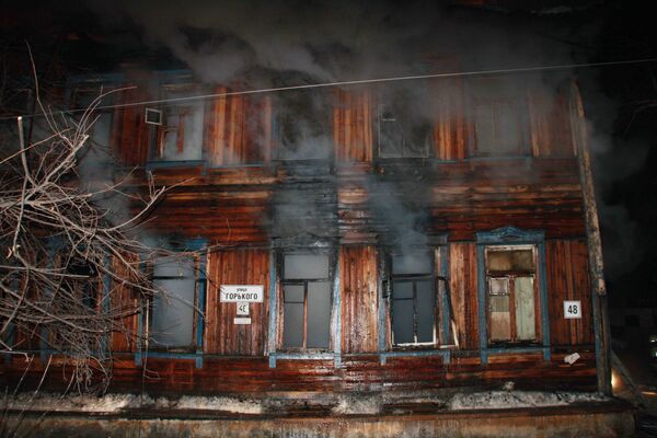 Пожар в Томске на улице Горького, 48, двое погибли