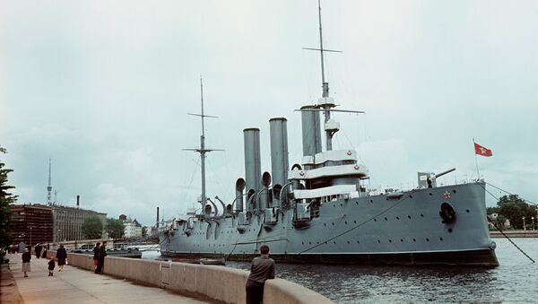 Крейсер Аврора на Неве, 1966 год