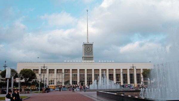 Финляндский вокзал в Санкт-Петербурге. Архивное фото