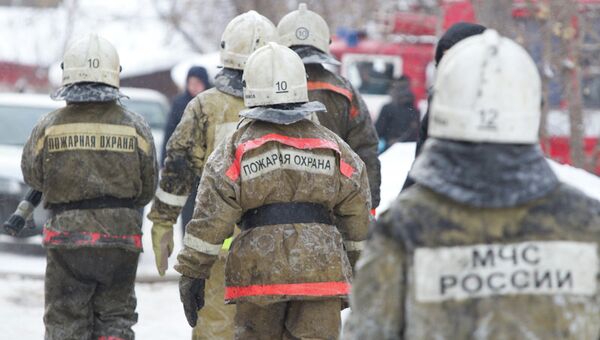 Пожар  в Томске, архивное фото