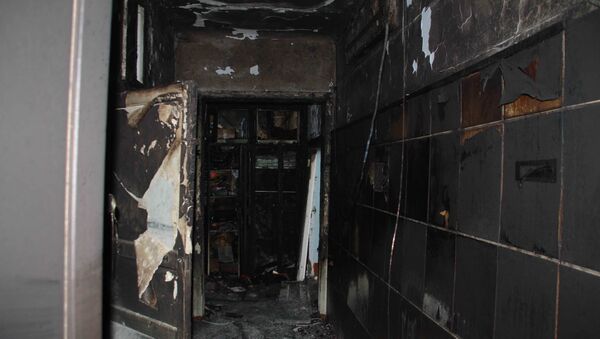 Пожар в коррекционной школе-интернате №22 в Томске
