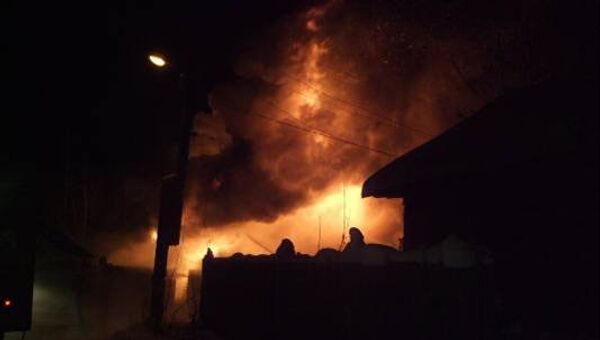Пожар в селе Тека Кожевниковского района