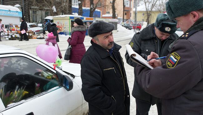 Рейд по точкам продажи тюльпанов к 8 марта