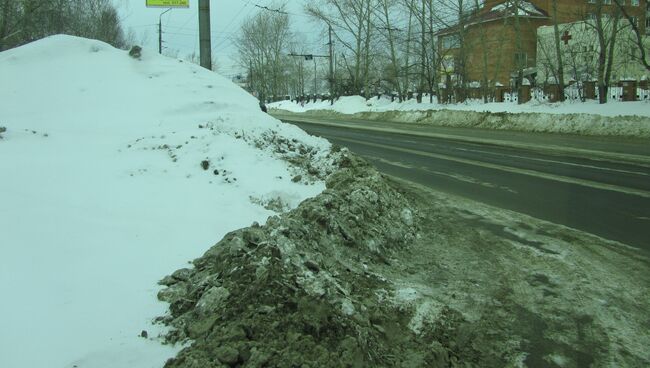 Уборка снега в Томске