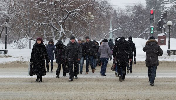 Пешеходный переход в районе площади Новособорная