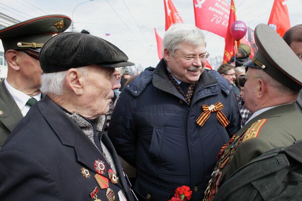 Губернатор Томской области Сергей Жвачкин на встрече с ветеранами
