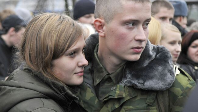 Призыв юношей на военную службу