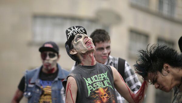 Парад зомби в Мексике