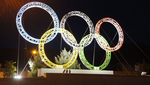 Томская компания изготовила подсветку для Олимпийских колец в Сочи