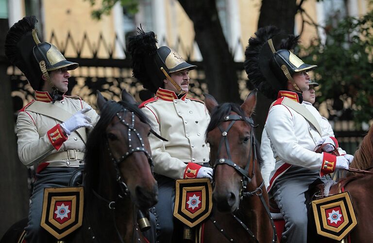 Реконструкция событий 1812 года у Казанского собора