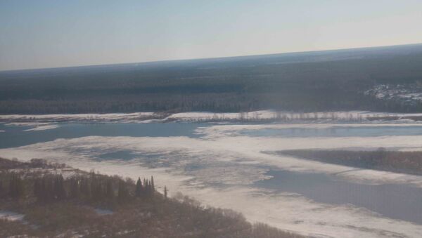 Разведка ледовой обстановки в Томской области