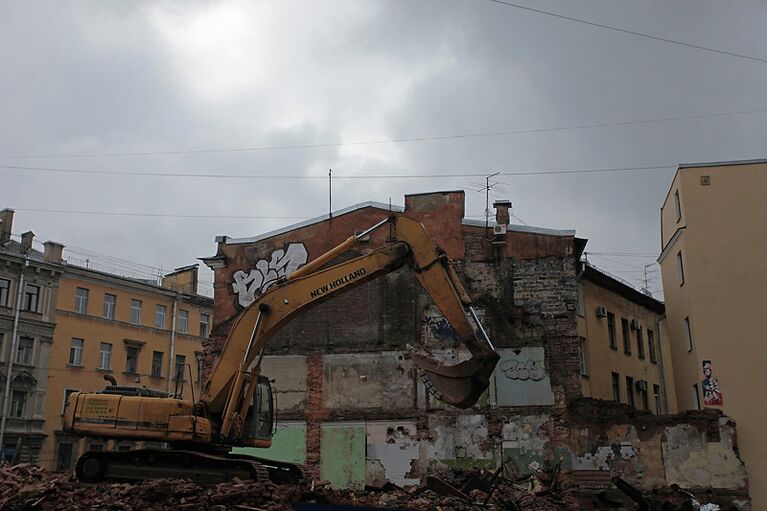 Снос Дома Рогова в центре Петербурга