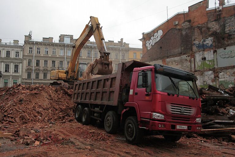 Снос Дома Рогова в центре Петербурга