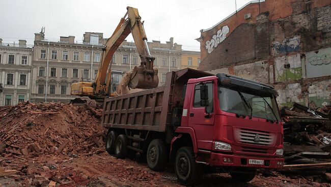 Снос Дома Рогова в центре Петербурга