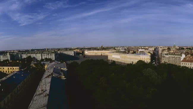 Вид сверху на центр Санкт-Петербурга. Архивное фото