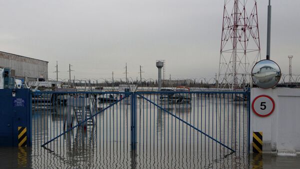Подтопление томского завода Томзэл в паводок