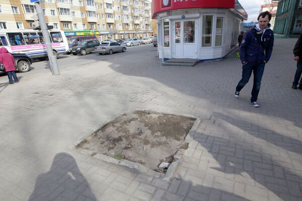 Обход проспекта Ленина мэром Томска накануне 9 мая - 21