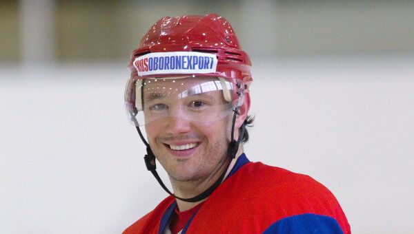 Нападающий сборной России по хоккею Илья Ковальчук