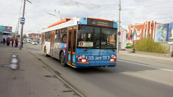 Троллейбус в Томске, фото из архива