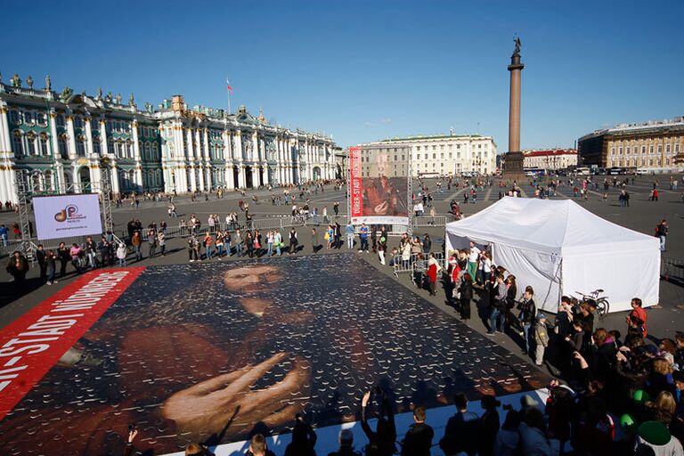 Пазл на Дворцовой площади