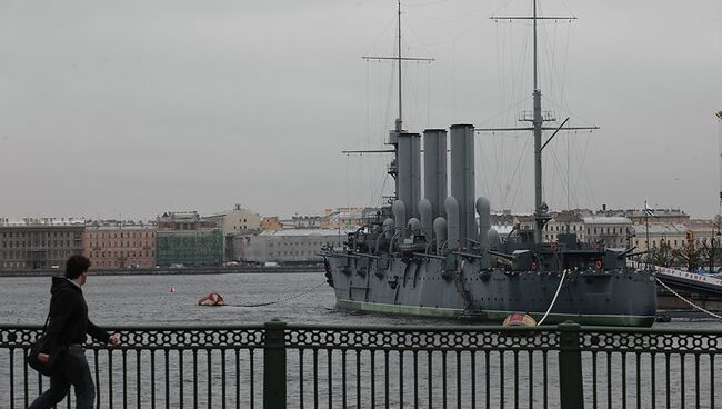 Крейсер Аврора после ухода военного экипажа