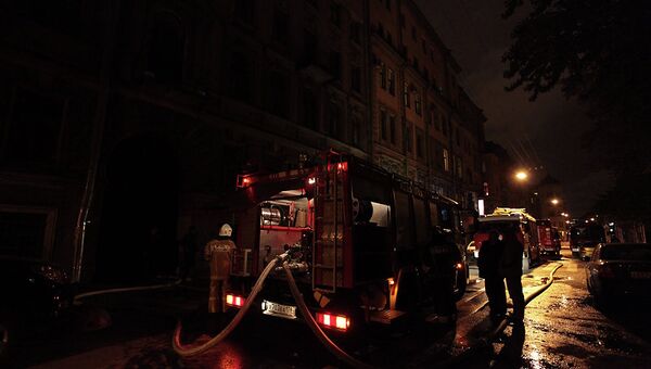 Пожар в доме на Коломенской улице