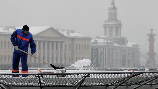 Снегопад в Санкт-Петербурге