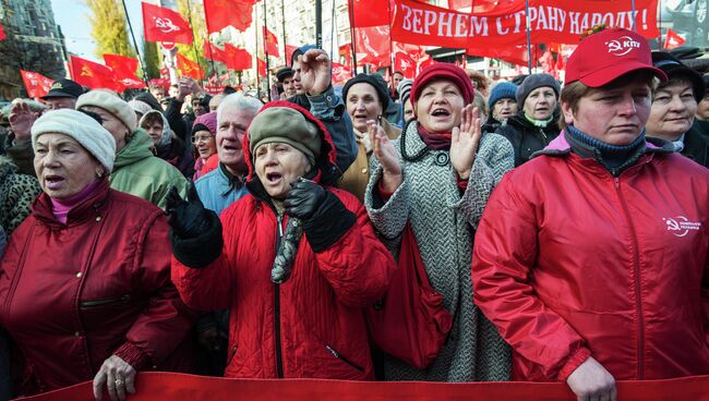 Митинг по случаю 95-й годовщины Октябрьской революции