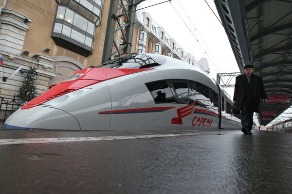 Новый высокоскоростной поезд «Сапсан»
