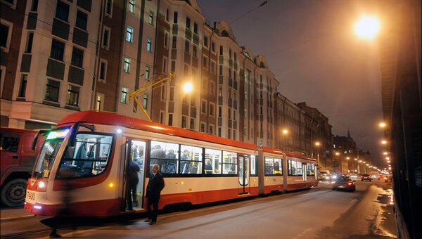 Трамвай в Петербурге. Архив