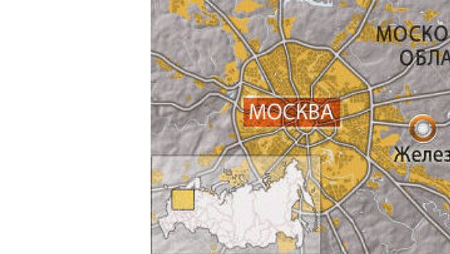 Город Железнодорожный Московской области на карте