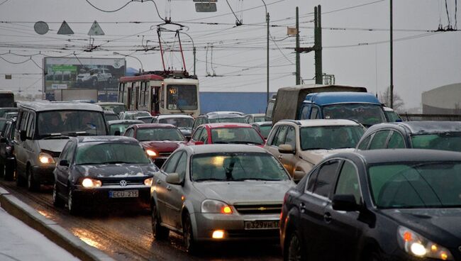 Снегопад в Петербурге