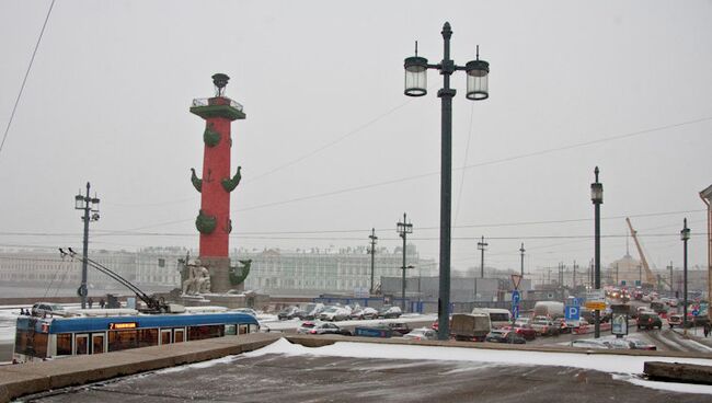 Снегопад в Петербурге