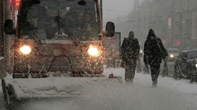 Снегопад в Петербурге