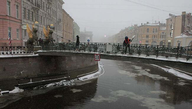 Снегопад в Петербурге